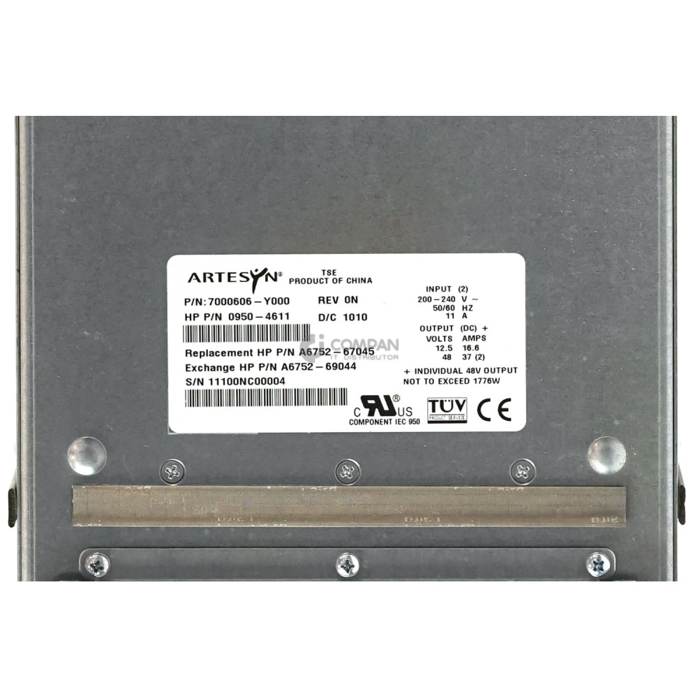 0950-4611 HP 1776W POWER SUPPLY FOR RP7440